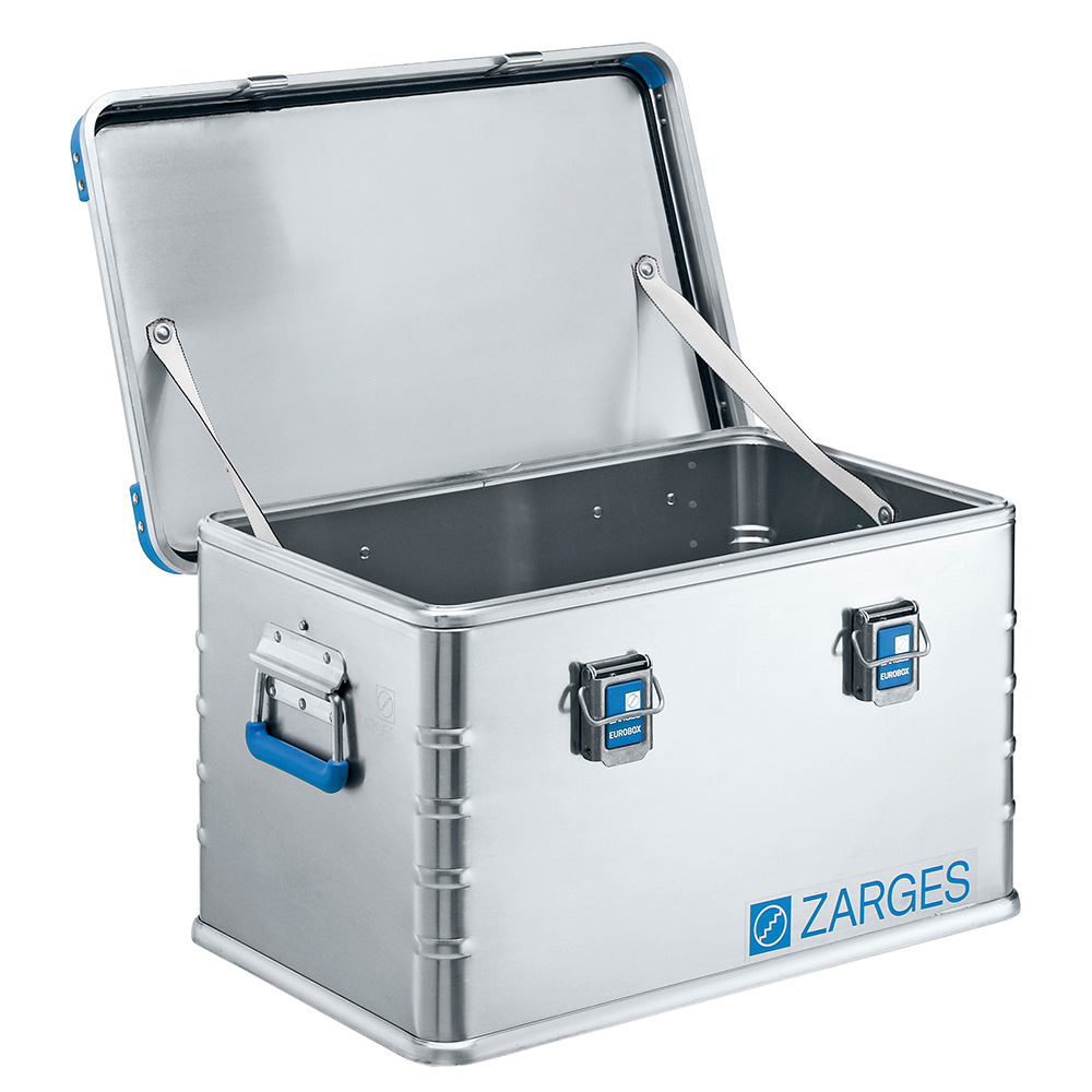 Zarges Eurobox 60 Liter silber/blau hochfest korrosionsbeständig Bild 1