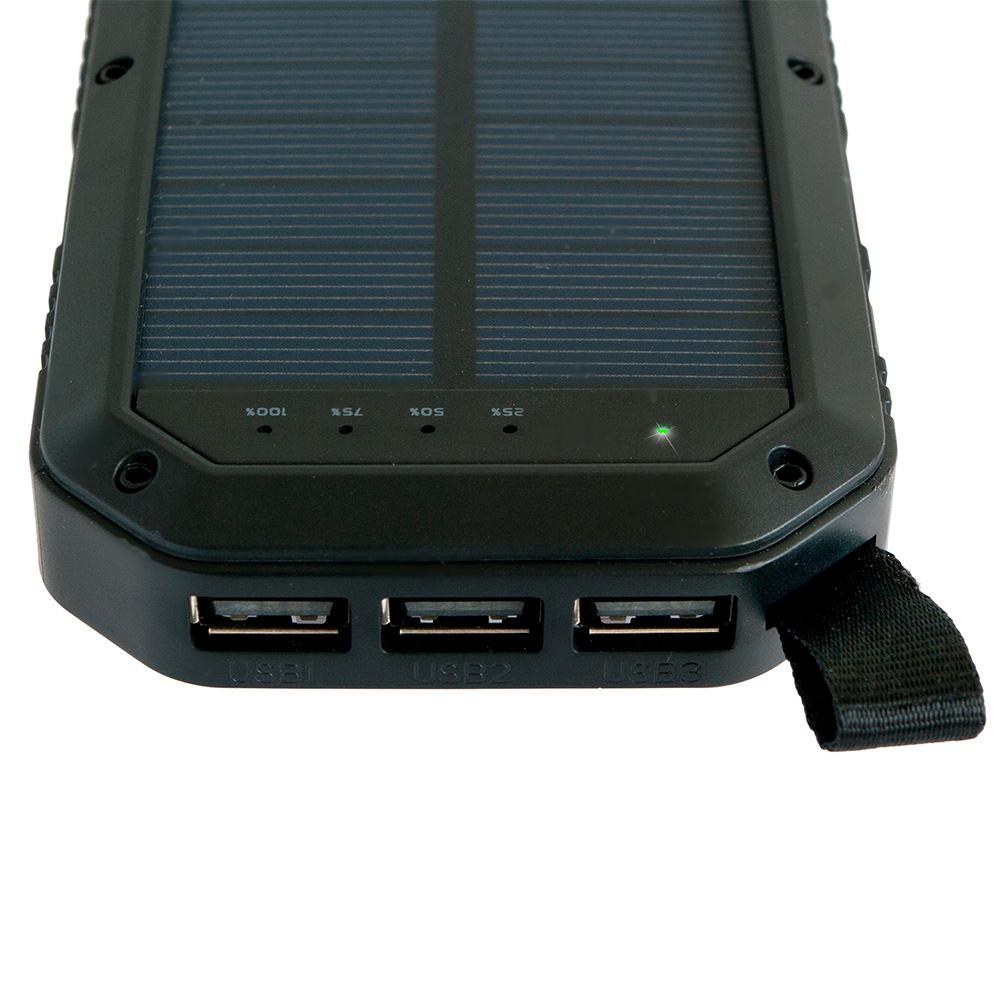 Basic Nature Solar-Powerbank 8 schwarz 8.000 mAh Bild 2