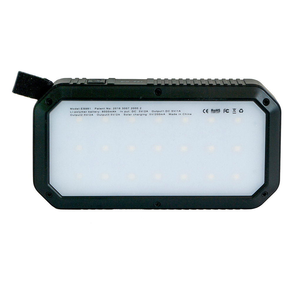 Basic Nature Solar-Powerbank 8 schwarz 8.000 mAh Bild 4