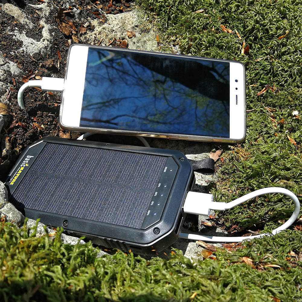 Basic Nature Solar-Powerbank 8 schwarz 8.000 mAh Bild 6