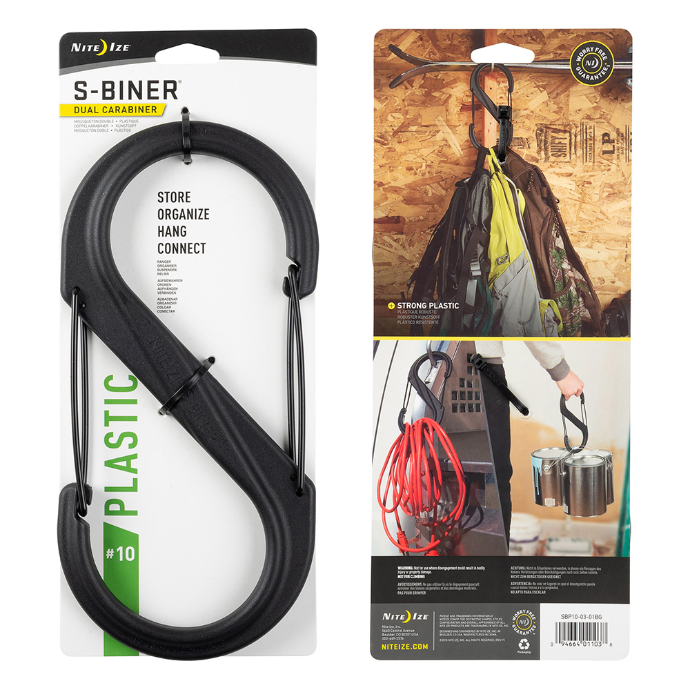 Nite Ize S-Biner Karabiner Gr. 10 schwarz Bild 1