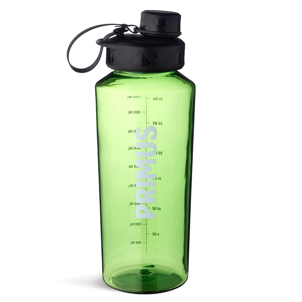 Primus Trinkflasche Trailbottle Tritan 1 Liter Multifunktionsverschluss transparent grün BPA-frei