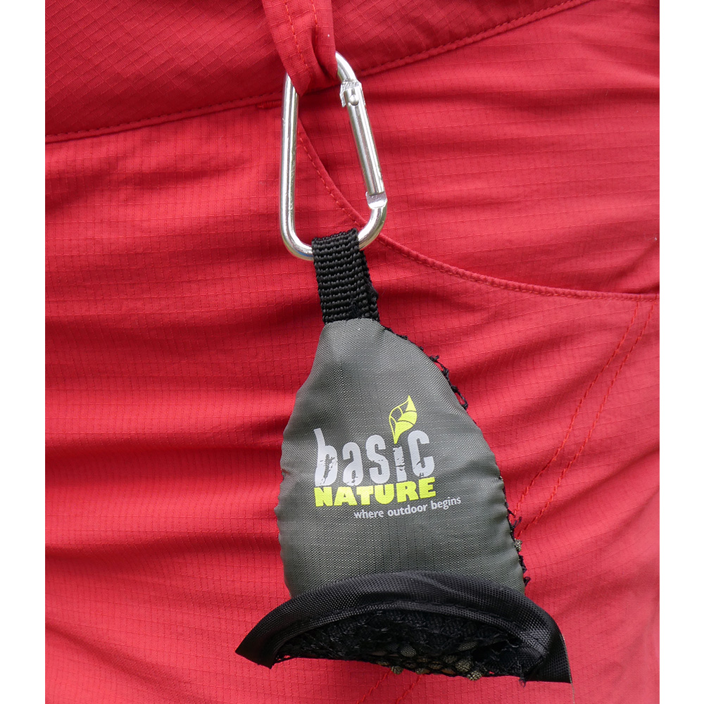 Relags Mini Handtuch 70 x 70 cm inkl. Karabiner-Netzbeutel oliv Bild 1
