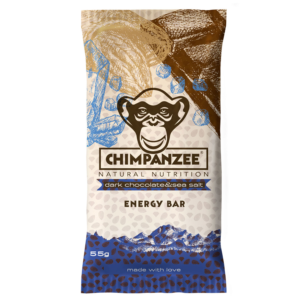 Chimpanzee Energieriegel Dunkle Schokolade & Meersalz 55 g