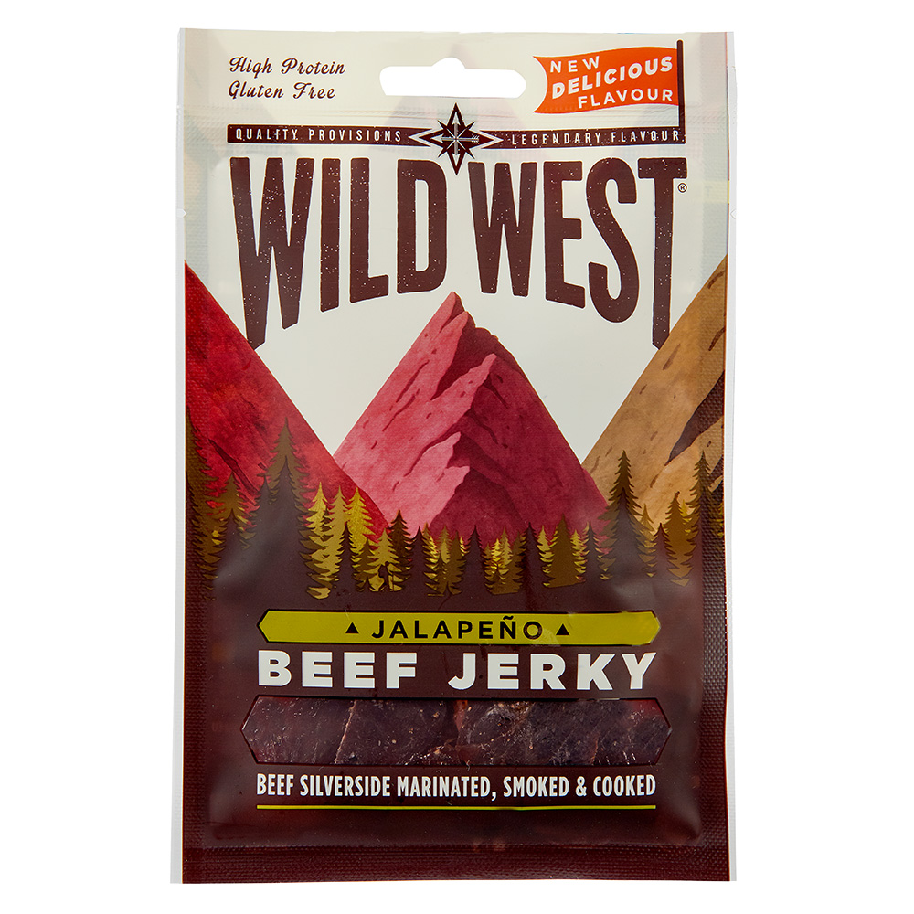 Wild West Beef Jerkey Jalapeno 70g