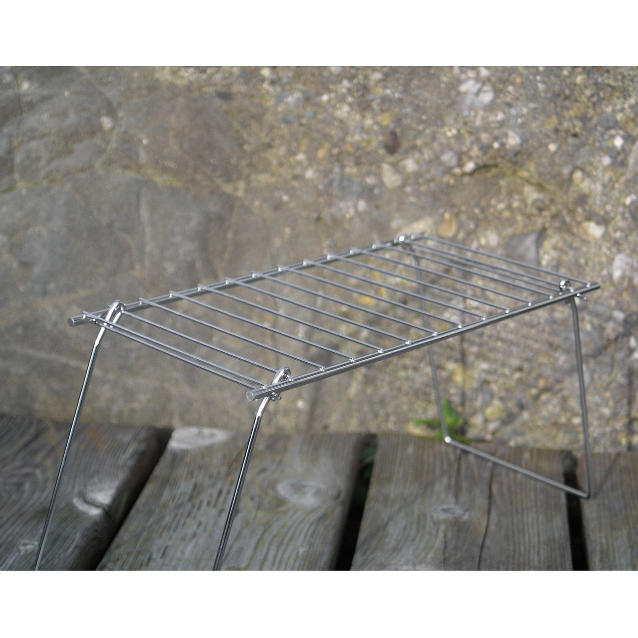Origin Outdoors Outdoor Klappgrill XL verchromt 29 x 21,5 cm Bild 2