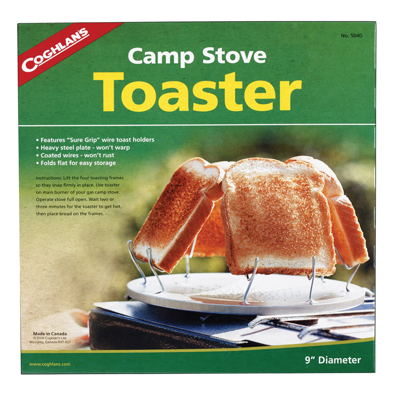 Camping-Toaster Edelstahl Toast-Aufsatz für Gaskocher 4 Schreiben Brot Toast 