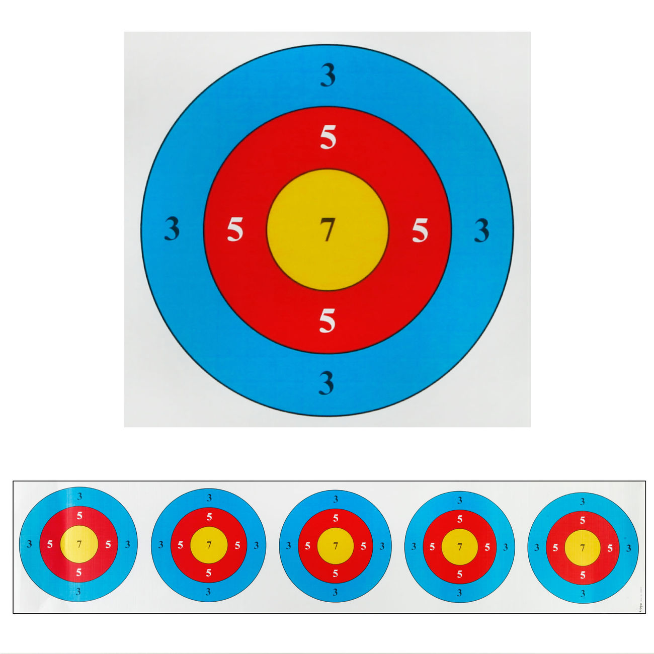 Zielscheiben fr Blasrohr, offizielle Wettkampfscheibe, 100 x 21,6 cm