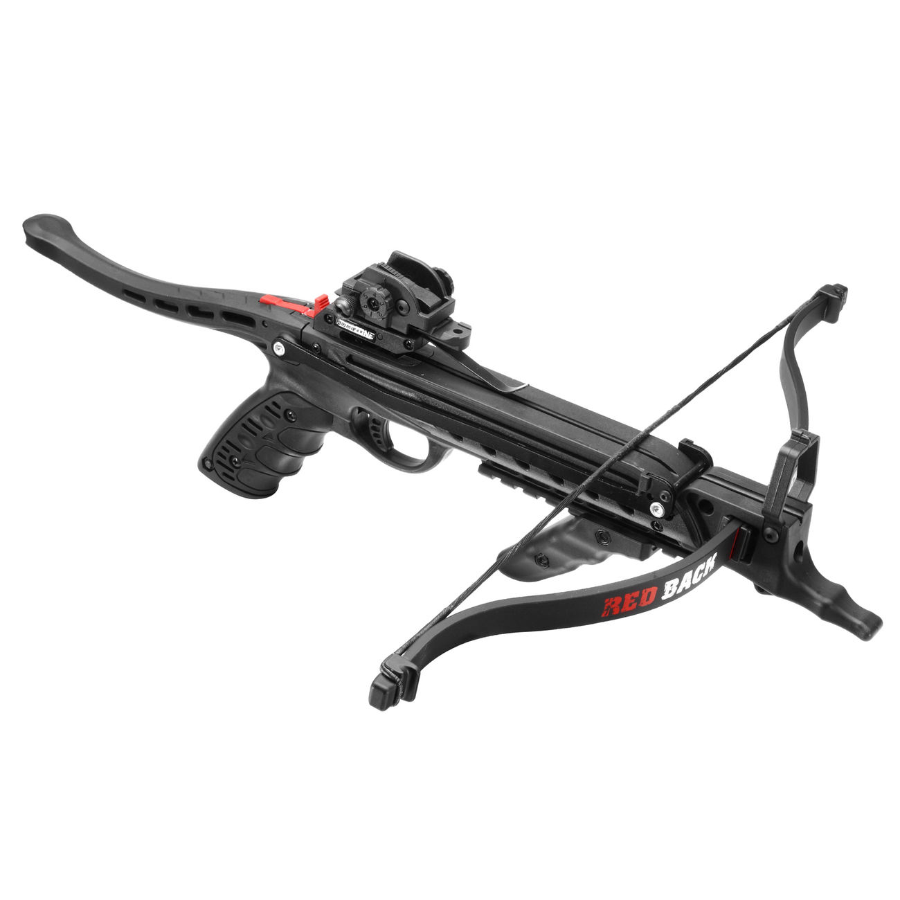 Hori-Zone Pistolenarmbrust Redback RTS 80lbs 235 fps schwarz inkl. 3 Pfeile und Sehnenwachs Bild 3