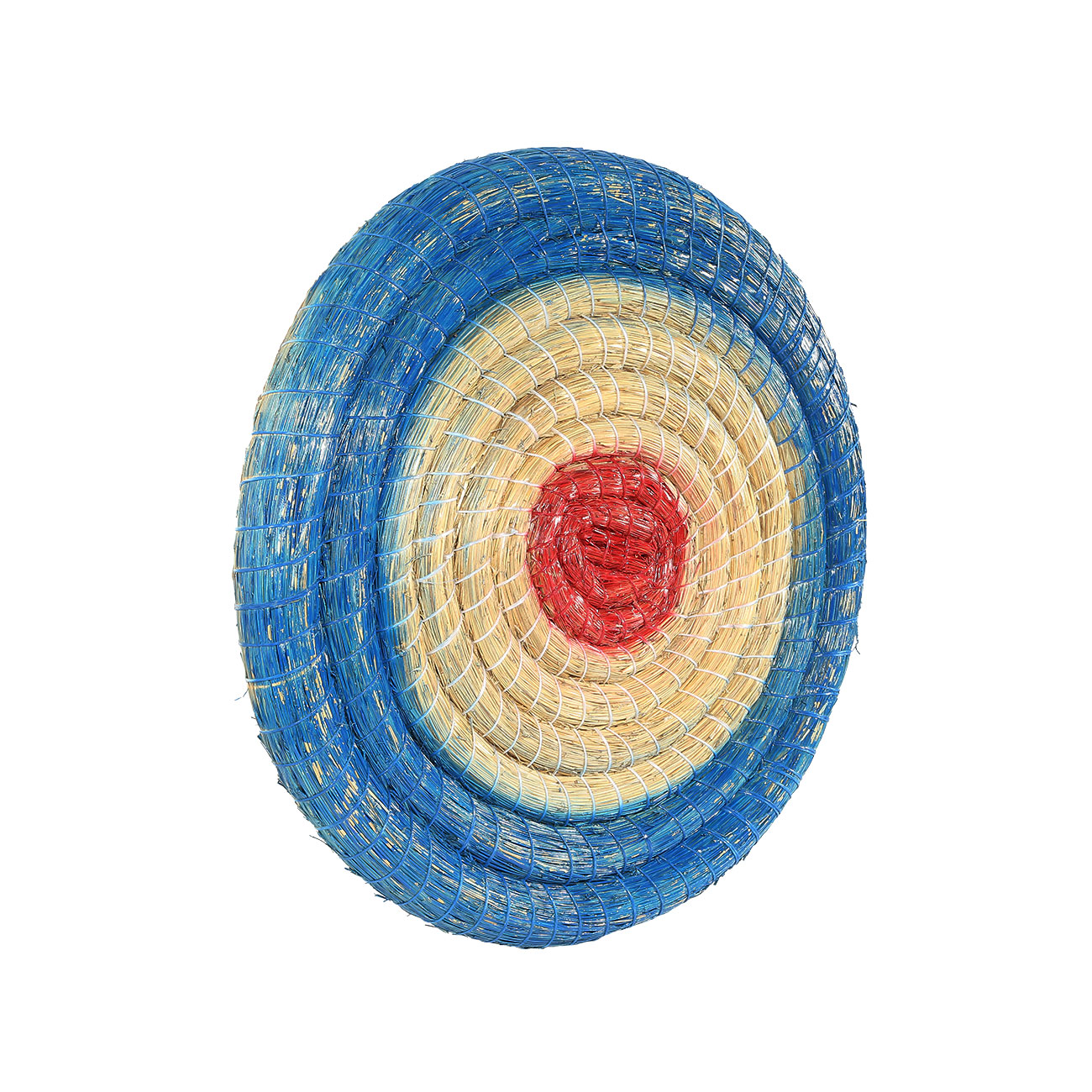 Strohzielscheibe fr Bogenschieen 65 cm Durchmesser blau Bild 1