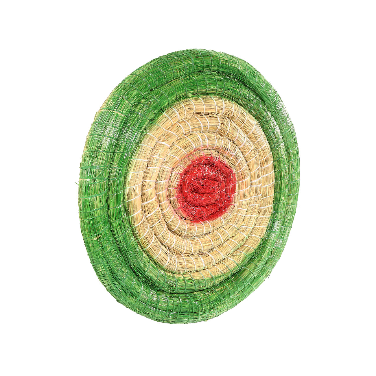 Strohzielscheibe für Bogenschießen 65 cm Durchmesser grün Bild 1