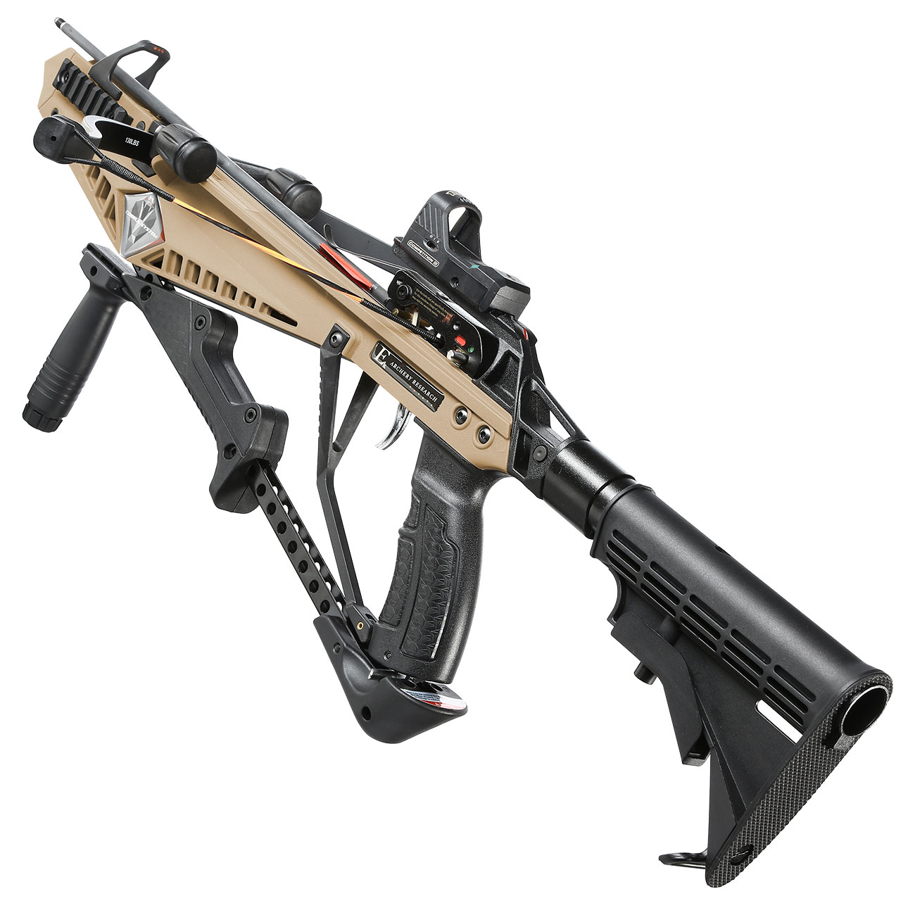 EK Archery Armbrust XBow Cobra R9 RX 130 lbs sand inkl. RedDot und 6 x