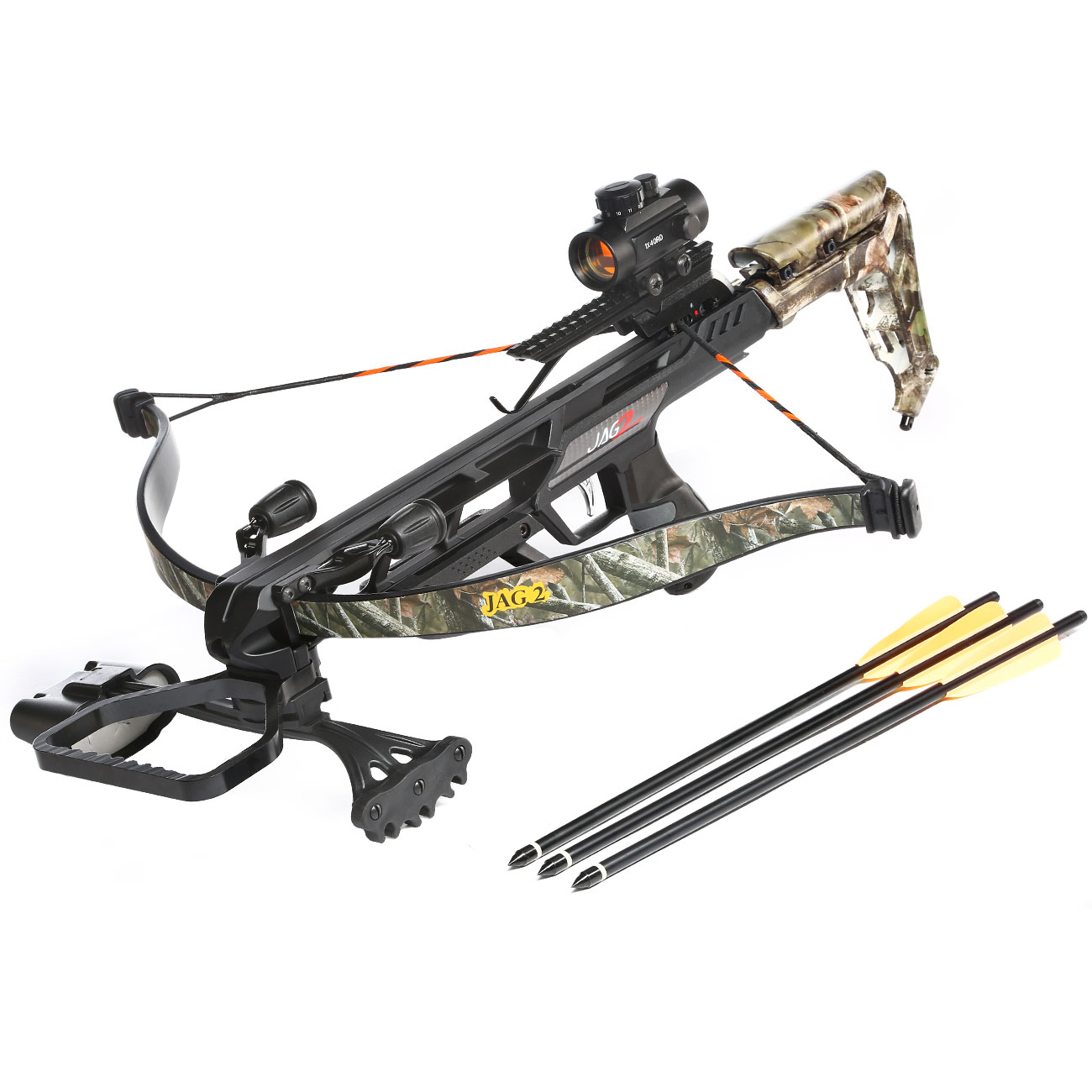 EK Archery Recurve Armbrust JAG 2 Pro 175 lbs Komplettset Camo