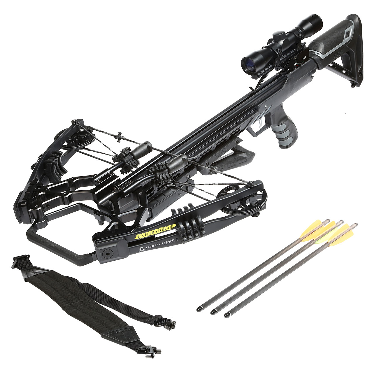 EK Archery Compound Armbrust Accelerator 410+ 185 lbs Komplettset schwarz