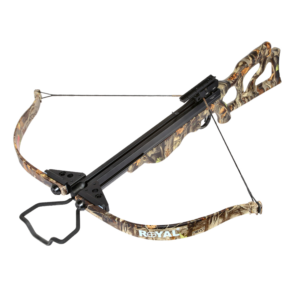 EK Archery Recurve Armbrust Desert Hawk 225 lbs Set mit Pfeile Laubtarn-Camo Bild 1