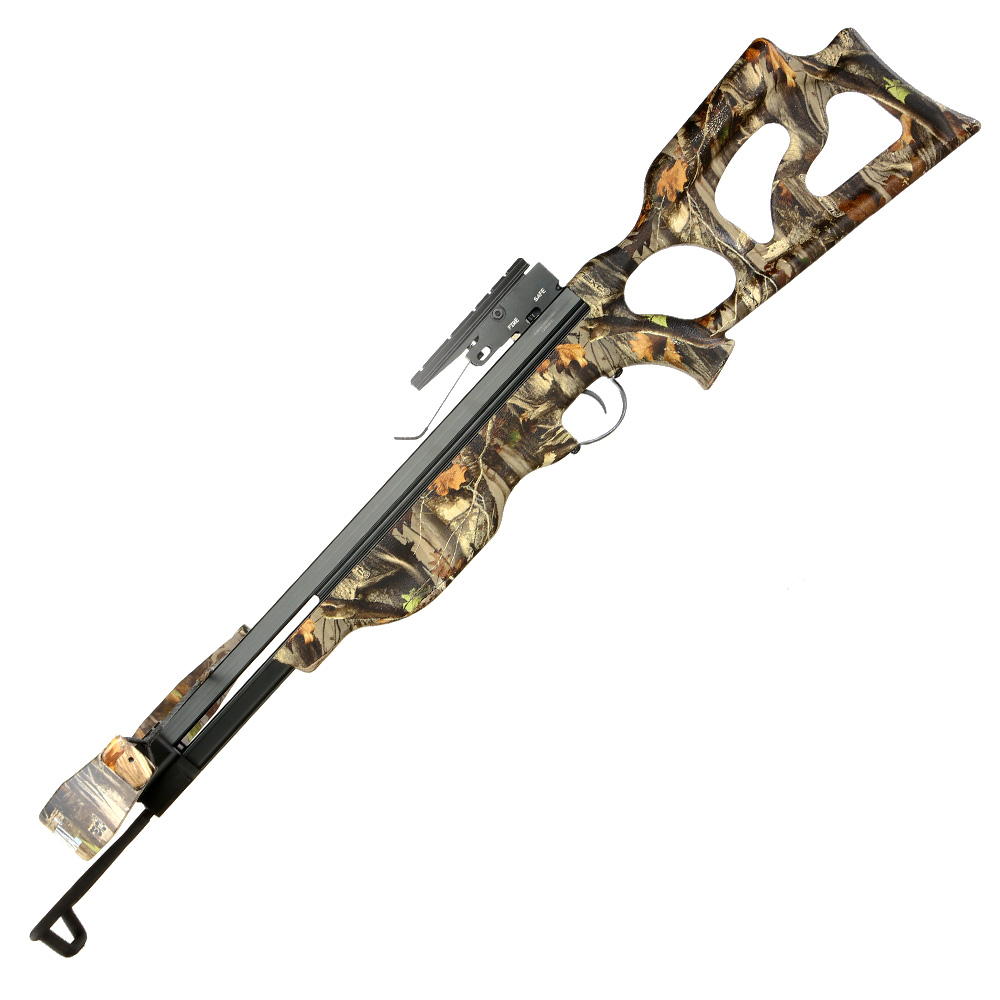 EK Archery Recurve Armbrust Desert Hawk 225 lbs Set mit Pfeile Laubtarn-Camo Bild 2