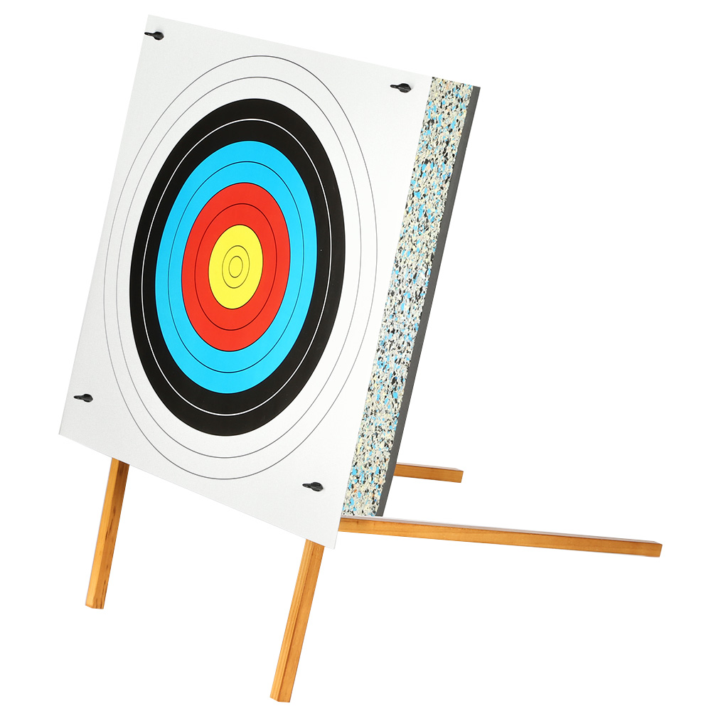 EK Archery Schaumstoff Ziel 60x60x10 cm inkl. Stnder, Zielscheibe, Pins - bis 35 lbs