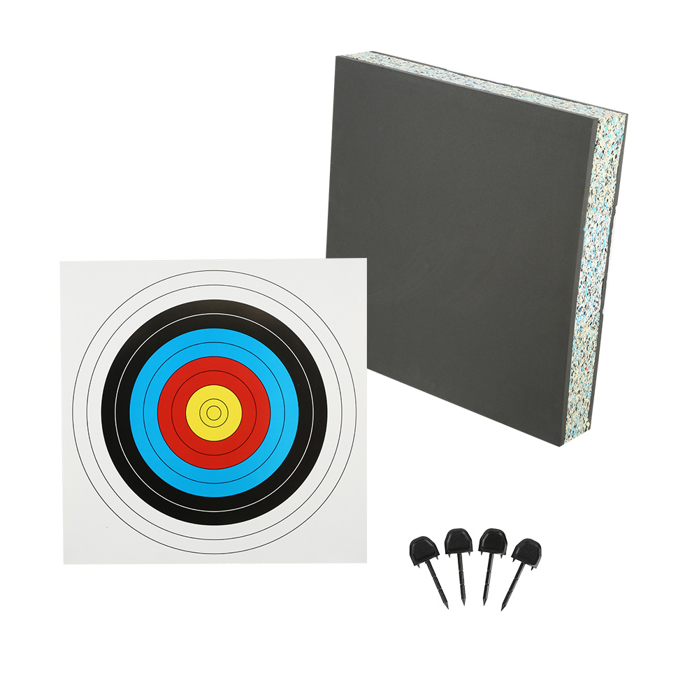 EK Archery Schaumstoff Ziel 60x60x10 cm inkl. Ständer, Zielscheibe, Pins - bis 35 lbs Bild 1