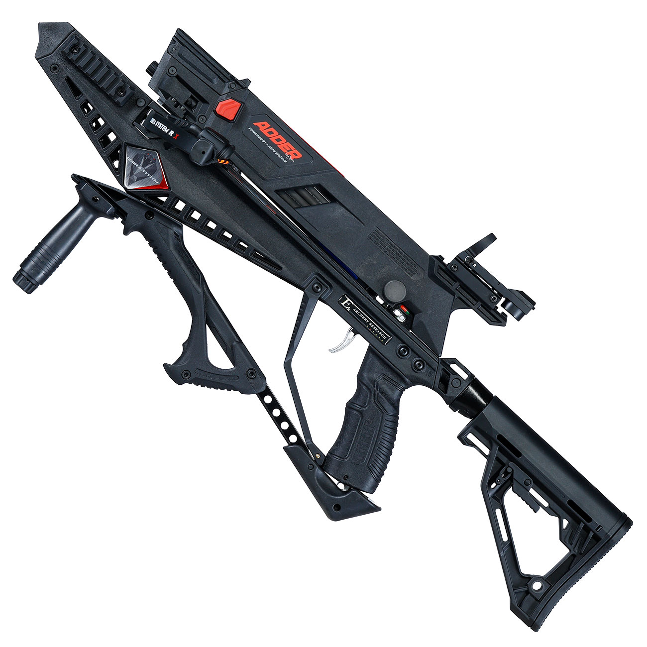EK Archery Research Repetierarmbrust Cobra System Adder 130 lbs schwarz inkl. RedDot und 5 x Bolzen Bild 2