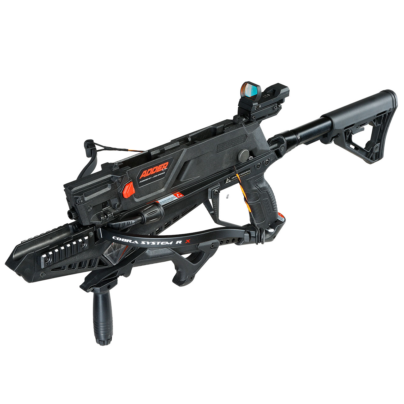 EK Archery Research Repetierarmbrust Cobra System Adder 130 lbs schwarz inkl. RedDot und 5 x Bolzen Bild 3