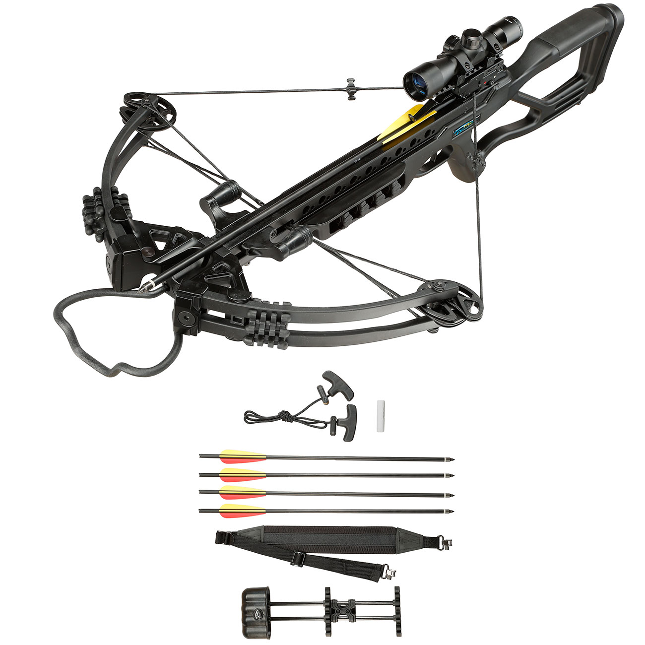 Man Kung Compound Armbrust Fighter XB86 185 lbs Komplettset schwarz