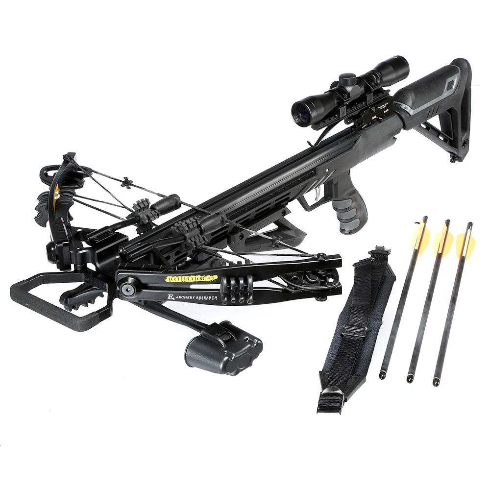 EK Archery Compound Armbrust Accelerator 390+ 185 lbs Komplettset schwarz