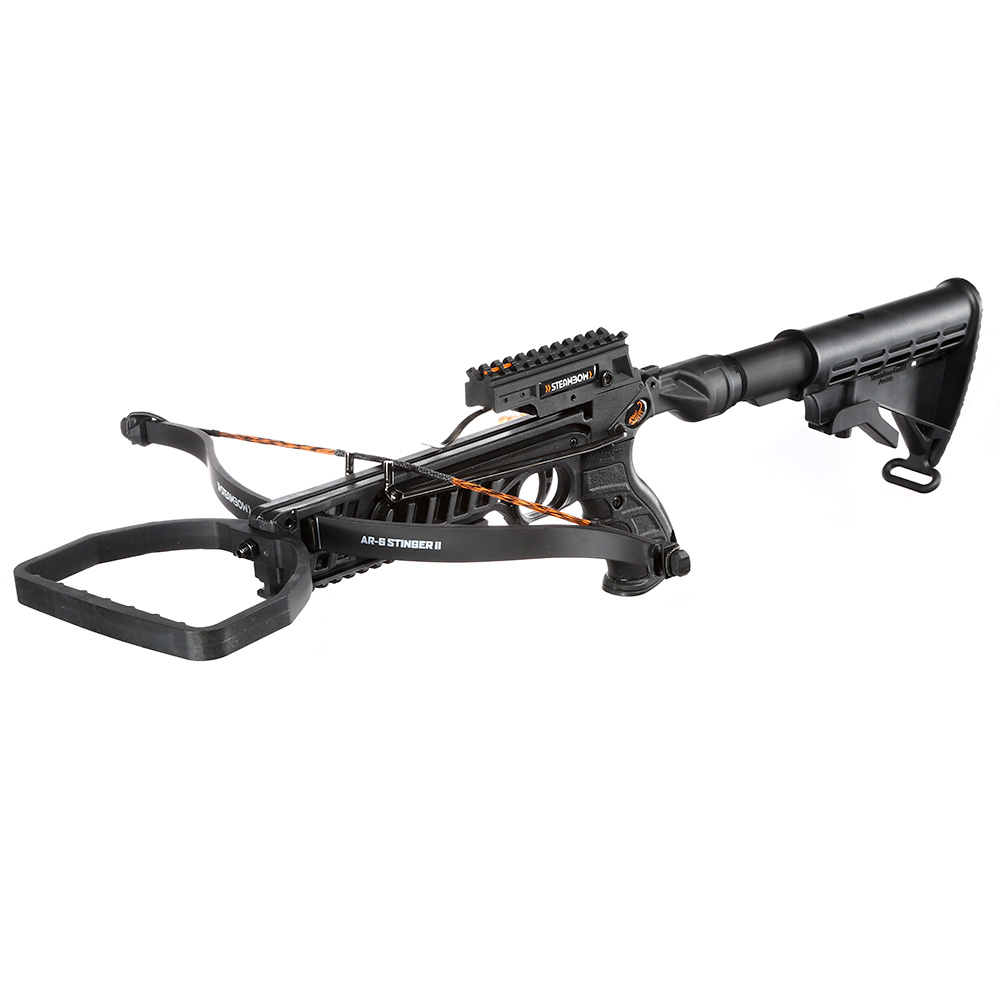 Steambow Repetierarmbrust Stinger II Survival 55 lbs schwarz inkl. 5