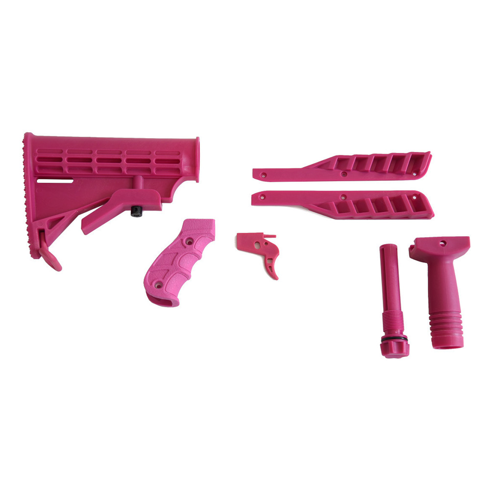 Steambow Customizing Kit fr AR-6 Stinger II pink Schultersttze, Griffschalen, Abzug...