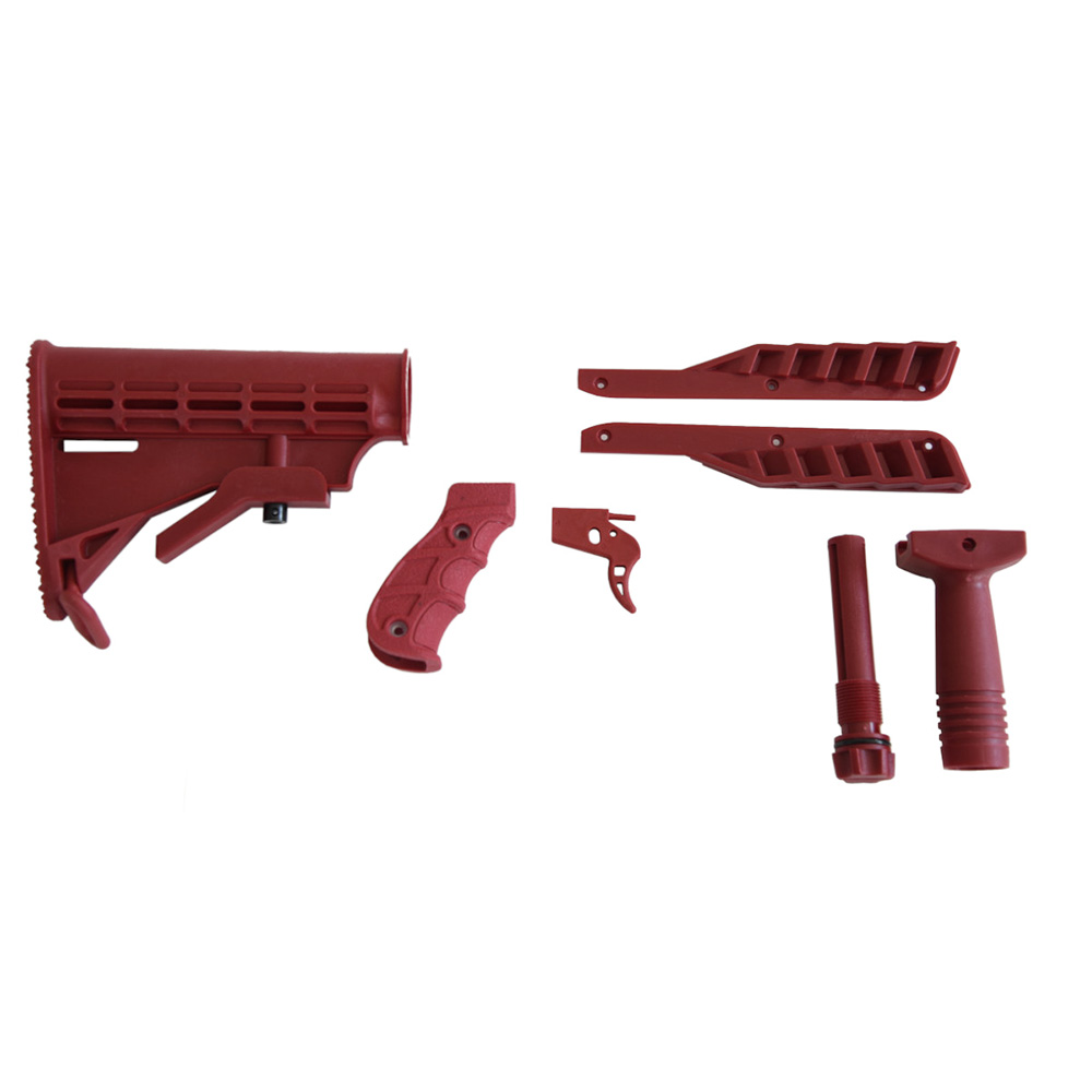 Steambow Customizing Kit fr AR-6 Stinger II rot Schultersttze, Griffschalen, Abzug...