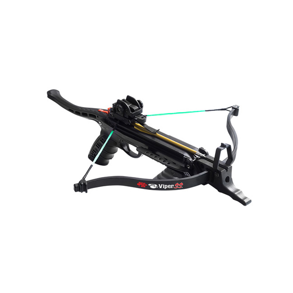 PSE Archery Pistolenarmbrust Viper SS 50 lbs inkl. 3 Pfeile, Frontgriff und Sehnenwachs schwarz