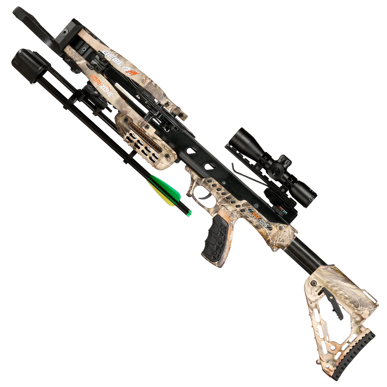 Hori-Zone Compound Armbrust Bedlam 215 lbs Komplettset camo inkl. 4x32 Zielfernrohr Bild 1