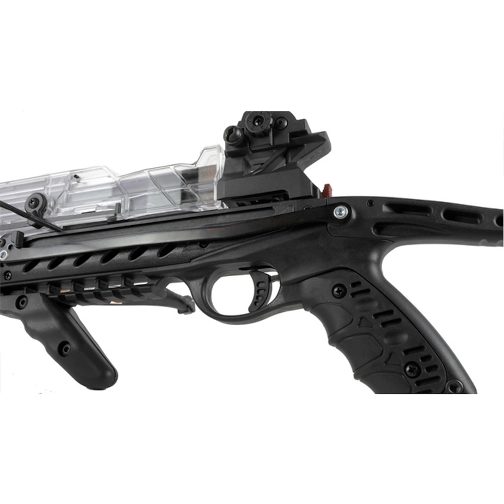 Hori-Zone Pistolenarmbrust Redback XR mit Magazin 80lbs schwarz inkl. 5 Pfeile, Sehnenwachs und Frontgriff Bild 1