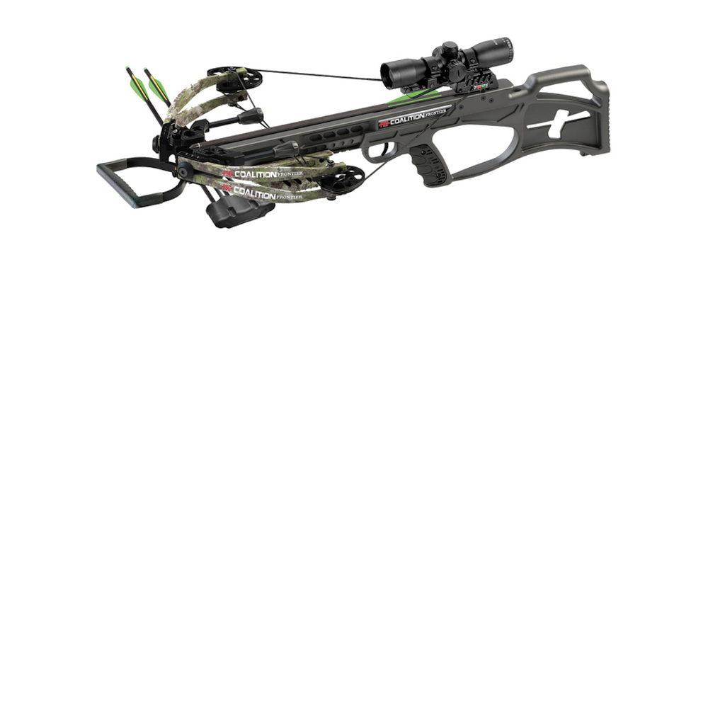 PSE Archery Compound Armbrust Coalition Frontier Komplettset 190 lbs schwarz/camo inkl. Zielfernrohr 4x32