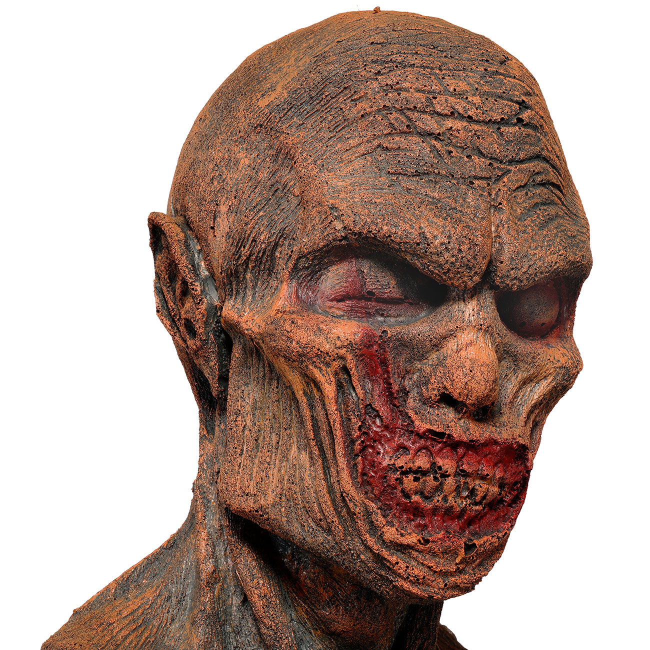 Zombiekopf lebensgro aus Schaumgummi Bild 8