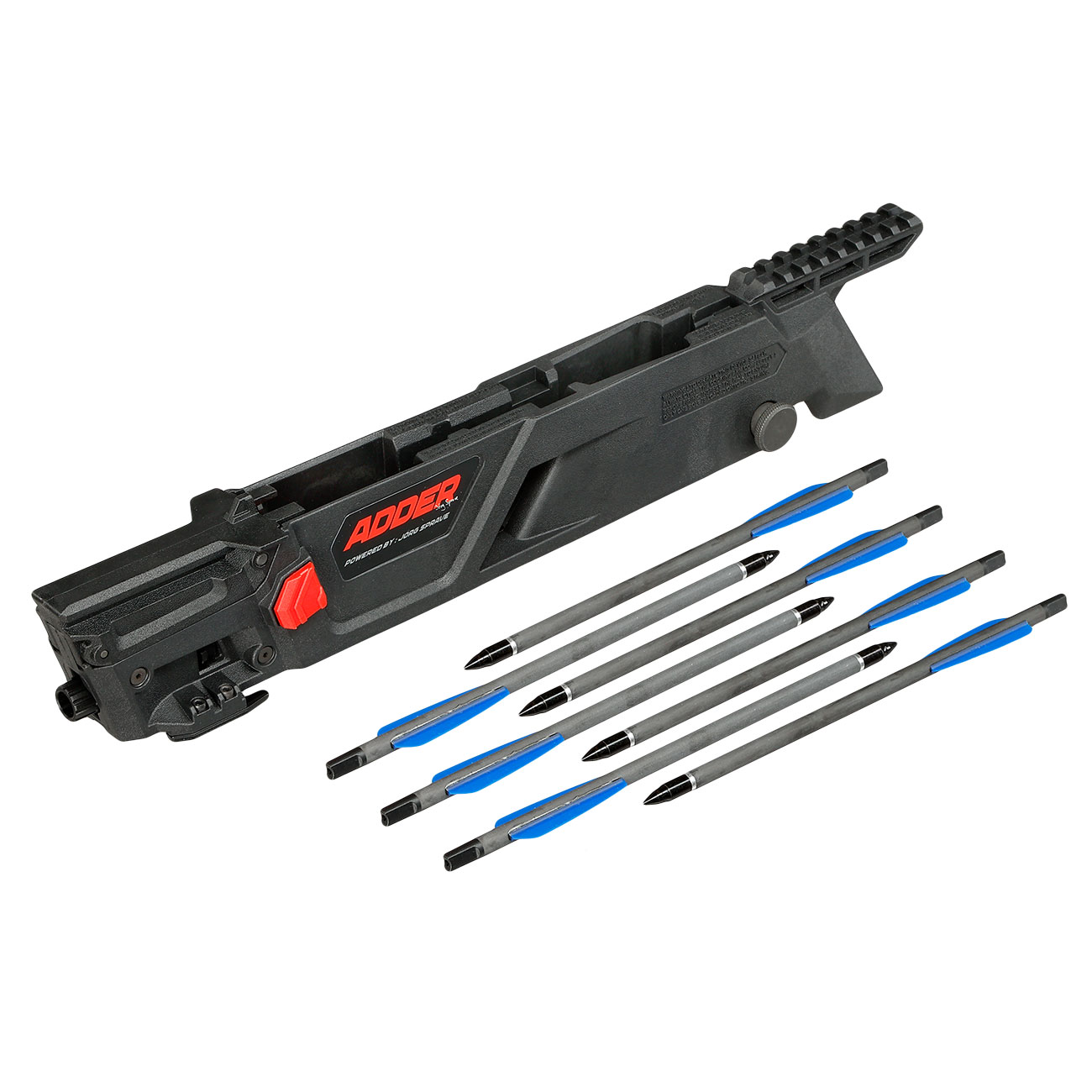 EK Archery 7-fach Adder Magazin 2.0 Set inkl. 7 7,5 Zoll Pfeile f. Cobra Adder Armbrust schwarz