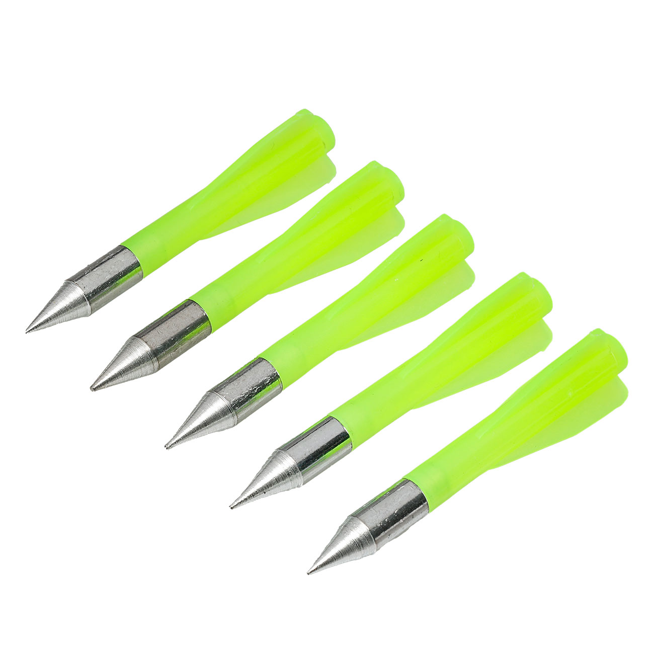 Royal Kunststoffpfeile 3 Zoll mit Stahlspitze grn f. Compound Multifunktions-Armbrust - 5 Stck