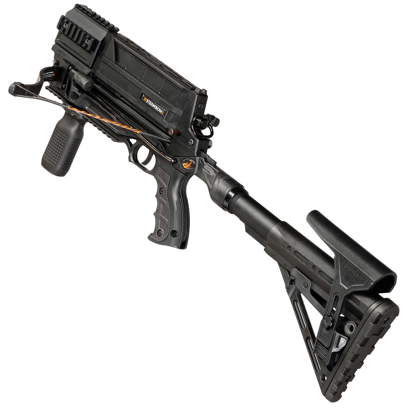 Steambow Repetierarmbrust AR-Series M10 Tactical 75 lbs schwarz inkl. Magazin & bungspfeile Bild 2