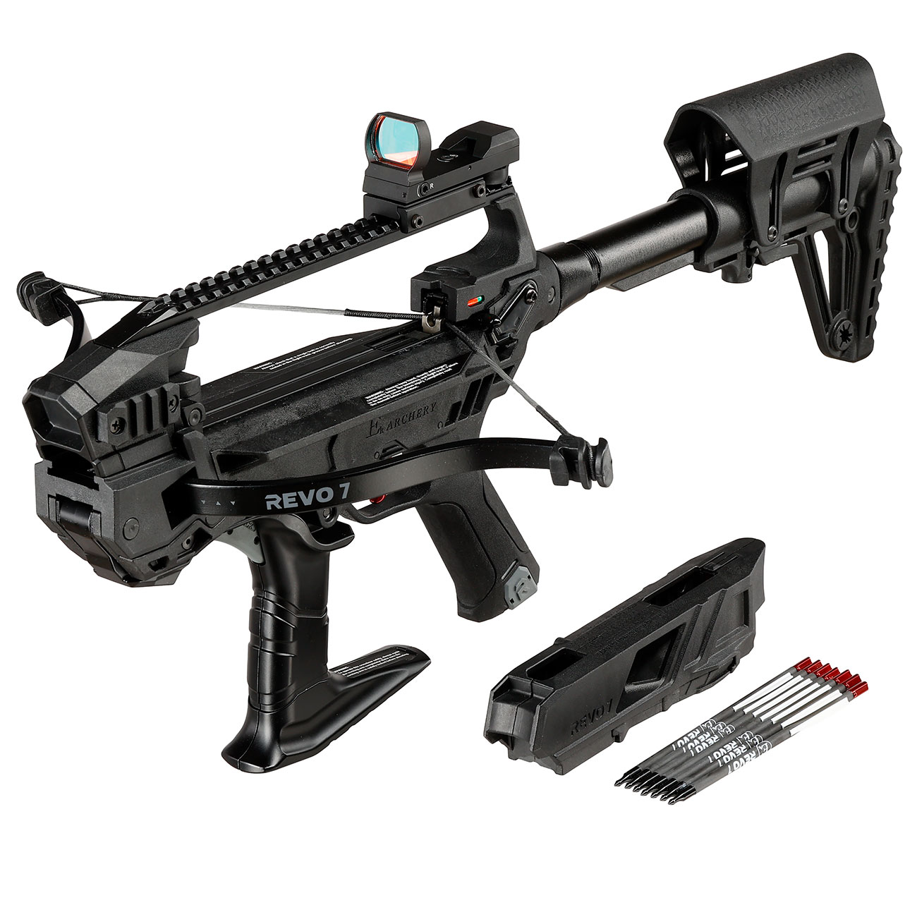 EK Archery Repetierarmbrust REVO 7 90 lbs schwarz inkl. Magazin & Pfeile