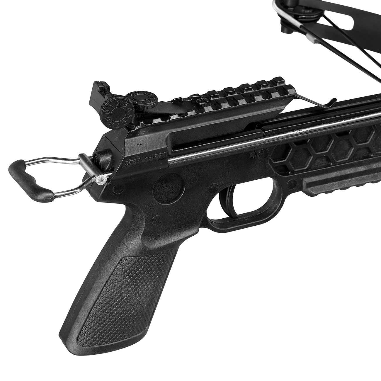 JS-Archery Compound Pistolenarmbrust 50 lbs / 120 fps Set mit 3 Bolzen schwarz Bild 9