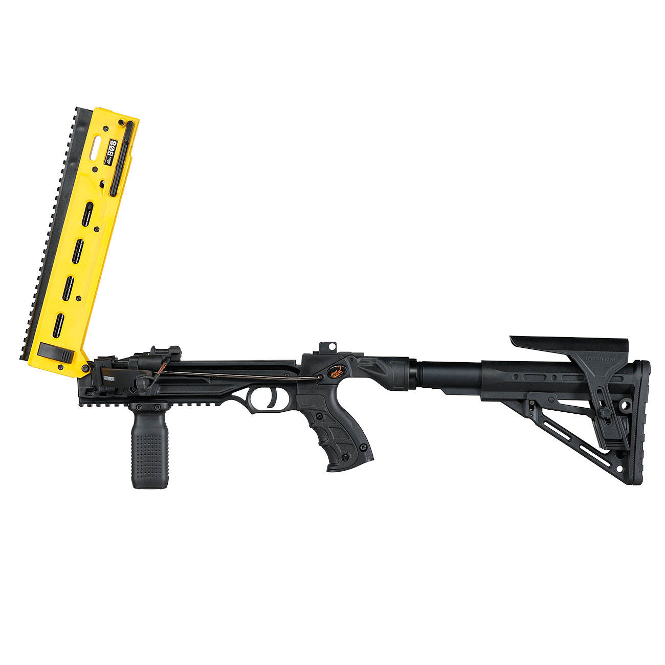 Steambow Repetierarmbrust AR-Series B08 Tactical Kugelarmbrust .68 schwarz inkl. 8 Schuss Magazin Bild 4