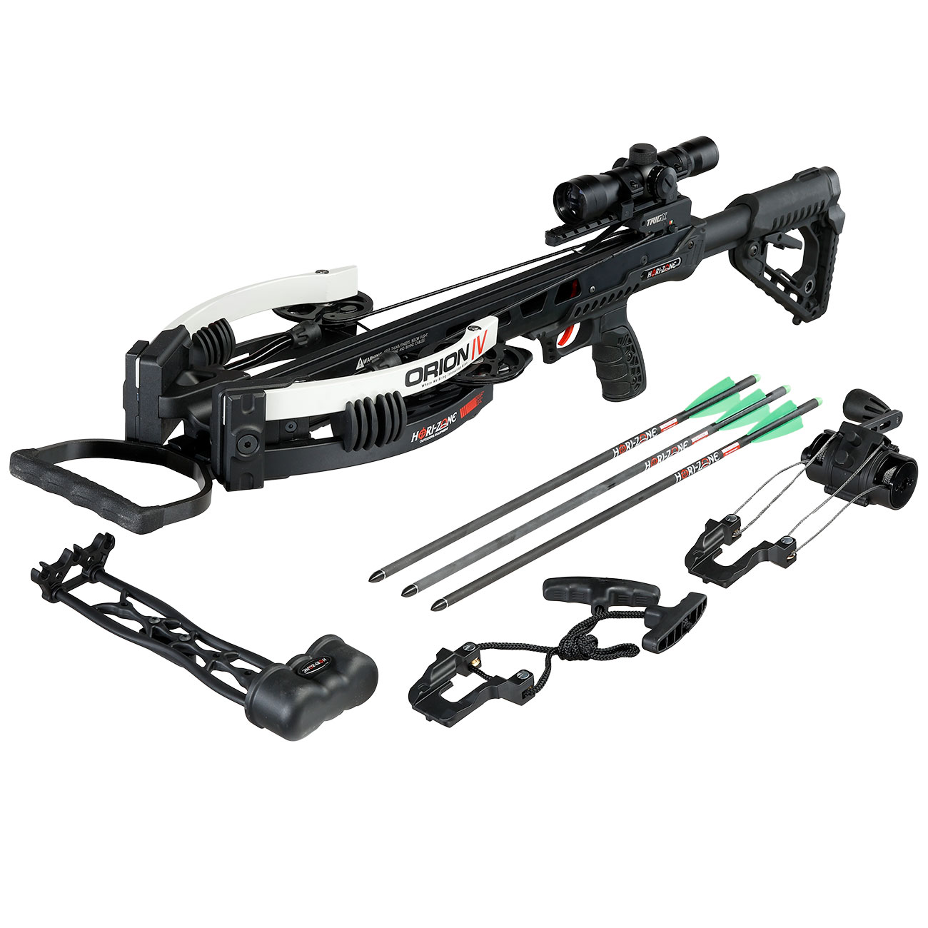 Hori-Zone Compound Armbrust Orion IV 225 lbs / 430 fps Komplettset schwarz