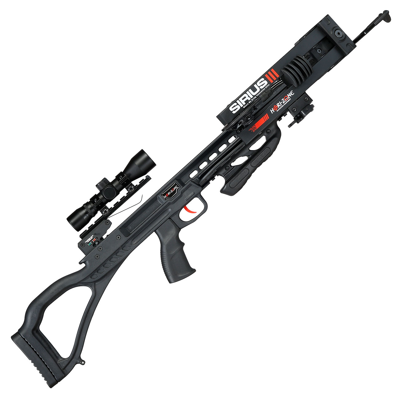 Hori-Zone Compound Armbrust Sirius III 195 lbs / 400 fps Komplettset schwarz Bild 4