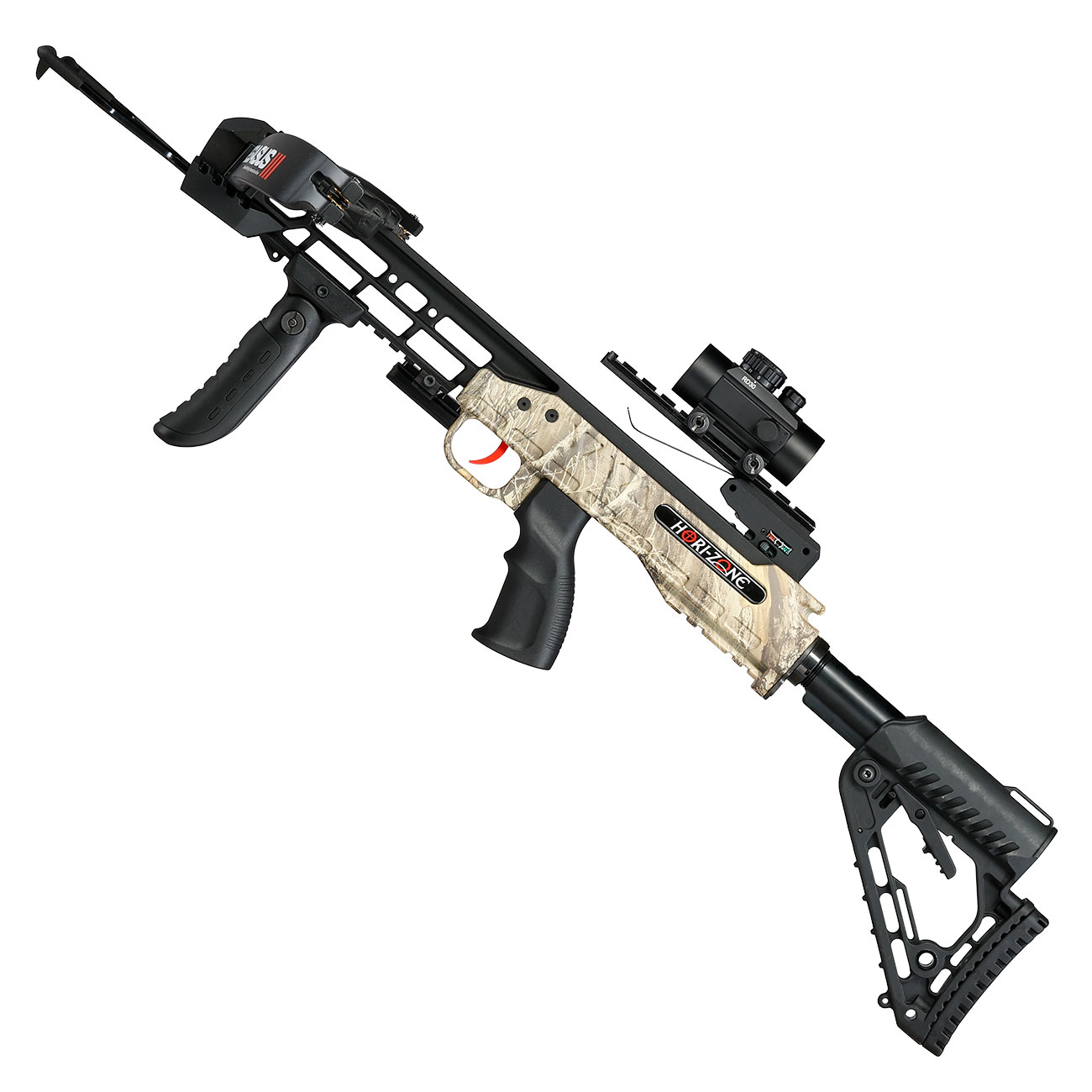 Hori-Zone Recurve Armbrust Pegasus III 185 lbs / 275 fps Komplettset camo / schwarz Bild 3