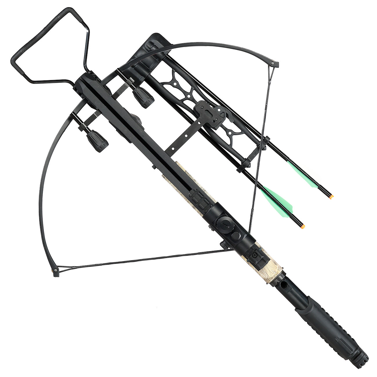 Hori-Zone Recurve Armbrust Pegasus III 185 lbs / 275 fps Komplettset camo / schwarz Bild 5