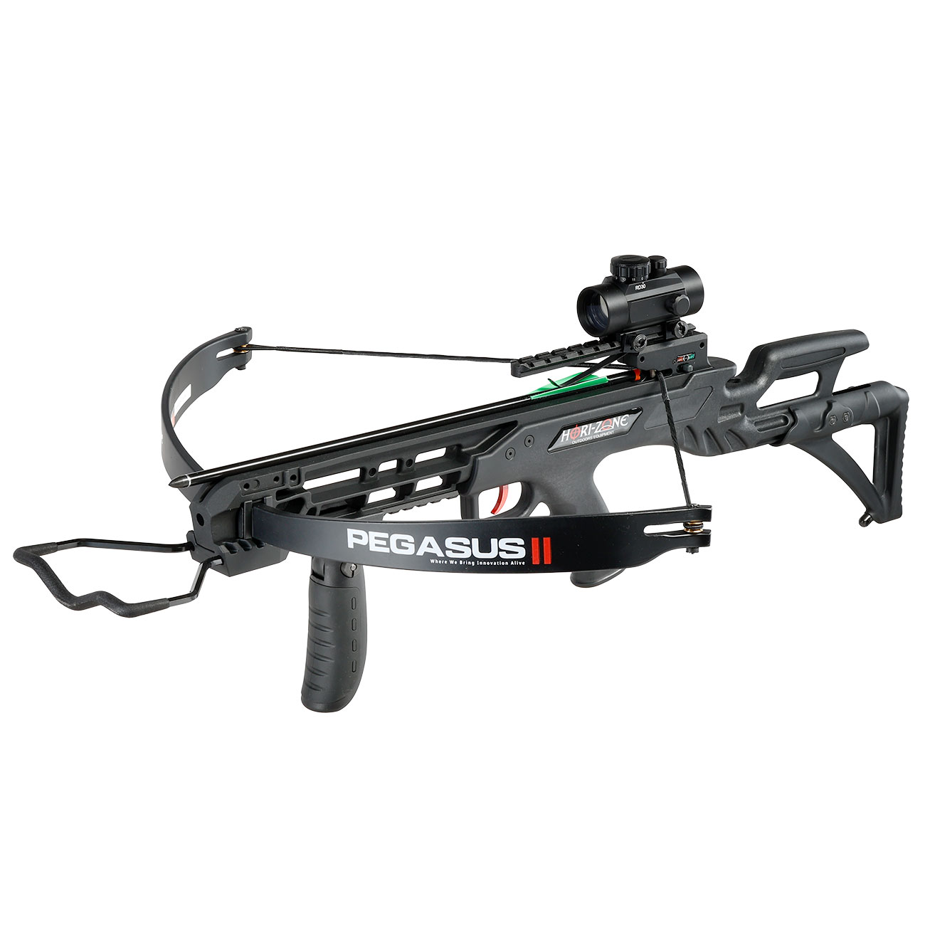 Hori-Zone Recurve Armbrust Pegasus II 175 lbs / 265 fps Komplettset schwarz Bild 1