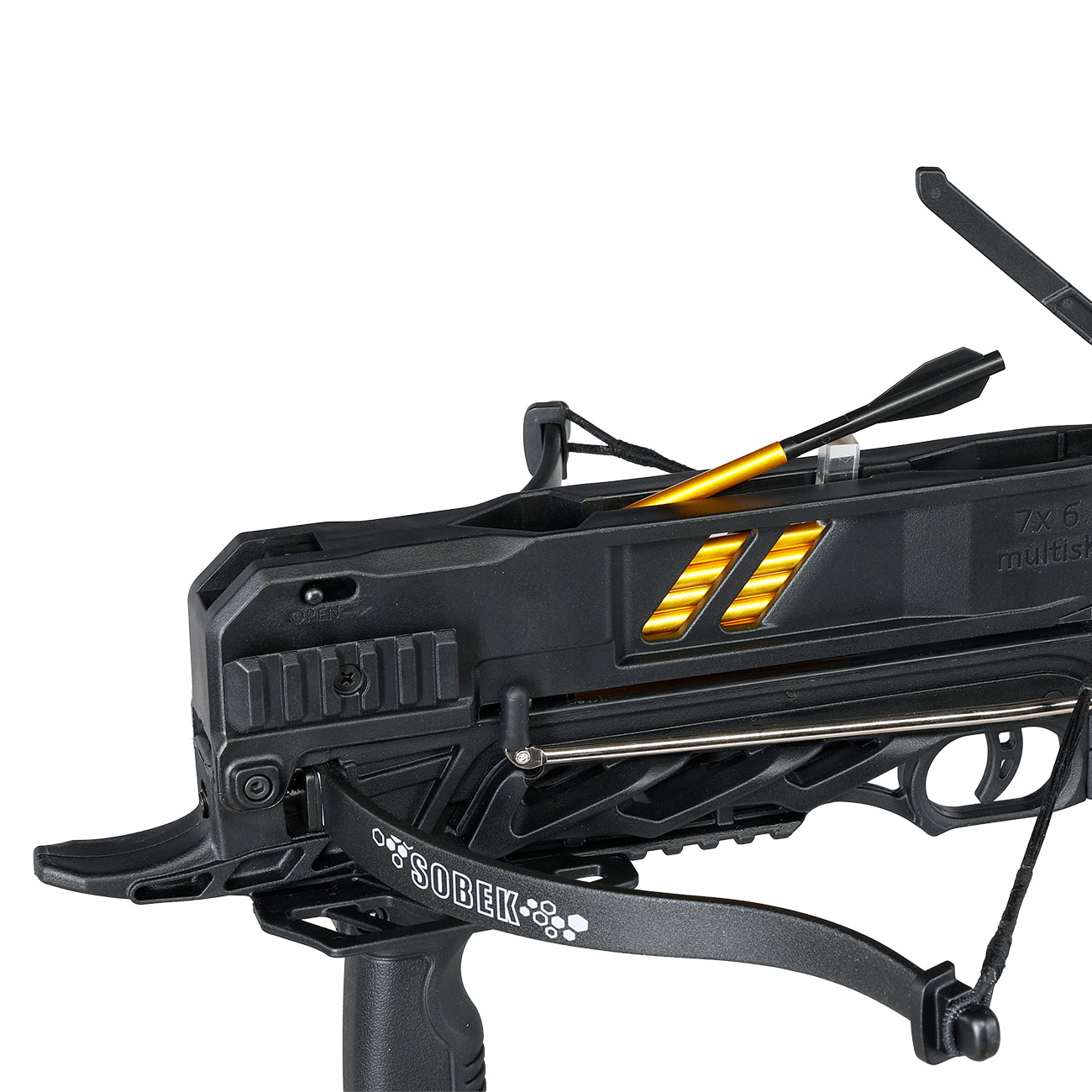 Man Kung Repetierarmbrust Sobek 80 lbs / 185 fps Komplettset mit 7 Schuss Magazin schwarz Bild 8