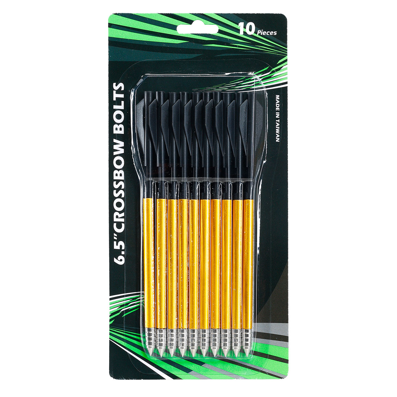 Man Kung Alupfeile 6,5 Zoll mit Stahlspitze goldfarben f. Repetierarmbrust Sobek - 10 St�ck Bild 2