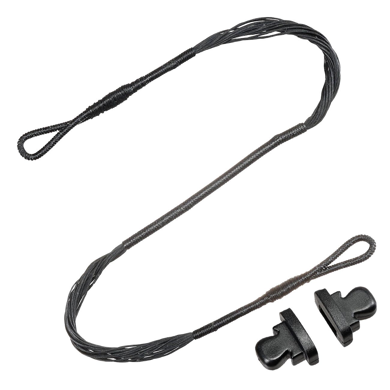 Man Kung Ersatzsehne f�r Sobek / TCS3 Repetierarmbrust 80 lbs mit Endkappen schwarz