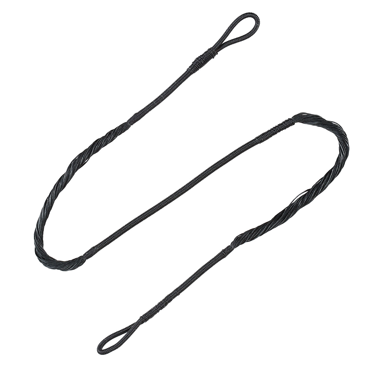 Man Kung Ersatzsehne f�r Recurve Armbrust Evident mit 150 lbs mit Endkappen schwarz