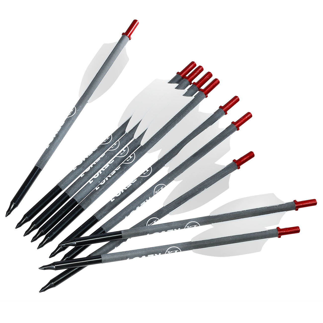 EK Archery Heavy Carbon Armbrustpfeile 6,5 Zoll f�r REVO 7 Repetierarmbrust dunkelgrau 10 St�ck Bild 1